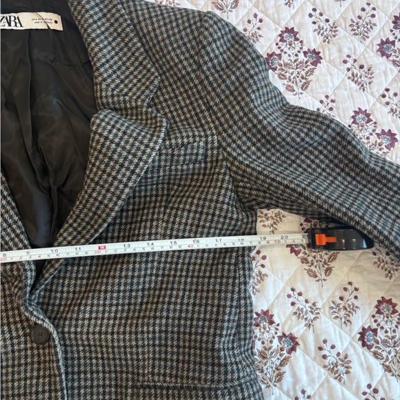 Zara Houndstooth/Plaid Blazer Size Small - Picture 5 of 6